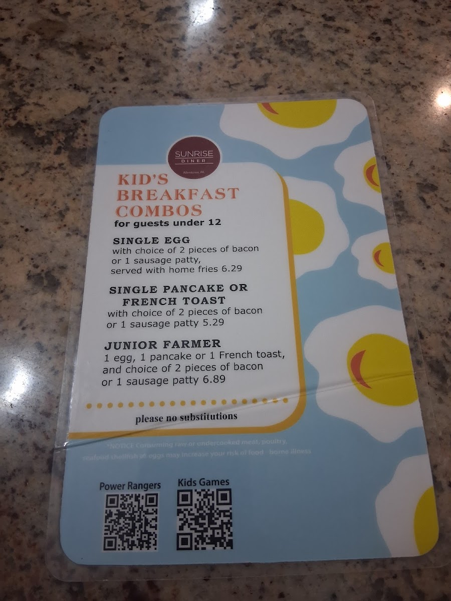 Sunrise Diner Menu - Image 5